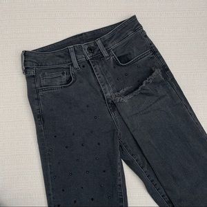 H&M Studded Denim Jeans